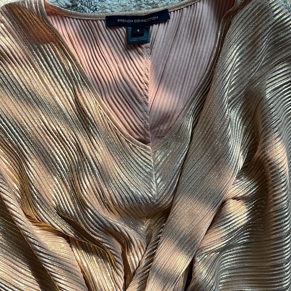 Fabulous French Connection Dress UK 14 Rose Gold GM143 main image 0